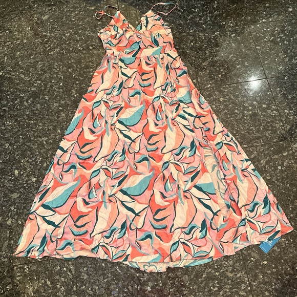 Cupshe Floral Pink and Blue Maxi Dress - Picture 2 of 4